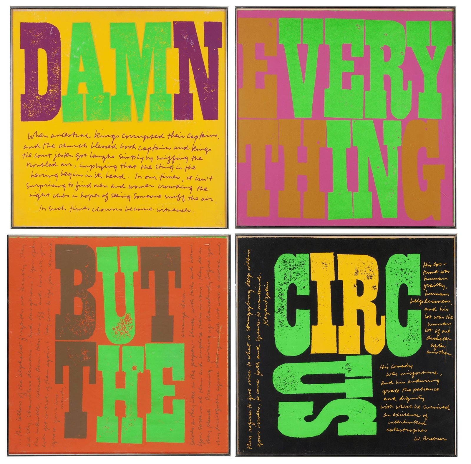 SISTER MARY CORITA KENT (AMERICAN, 1918-1986) (1 of 9)