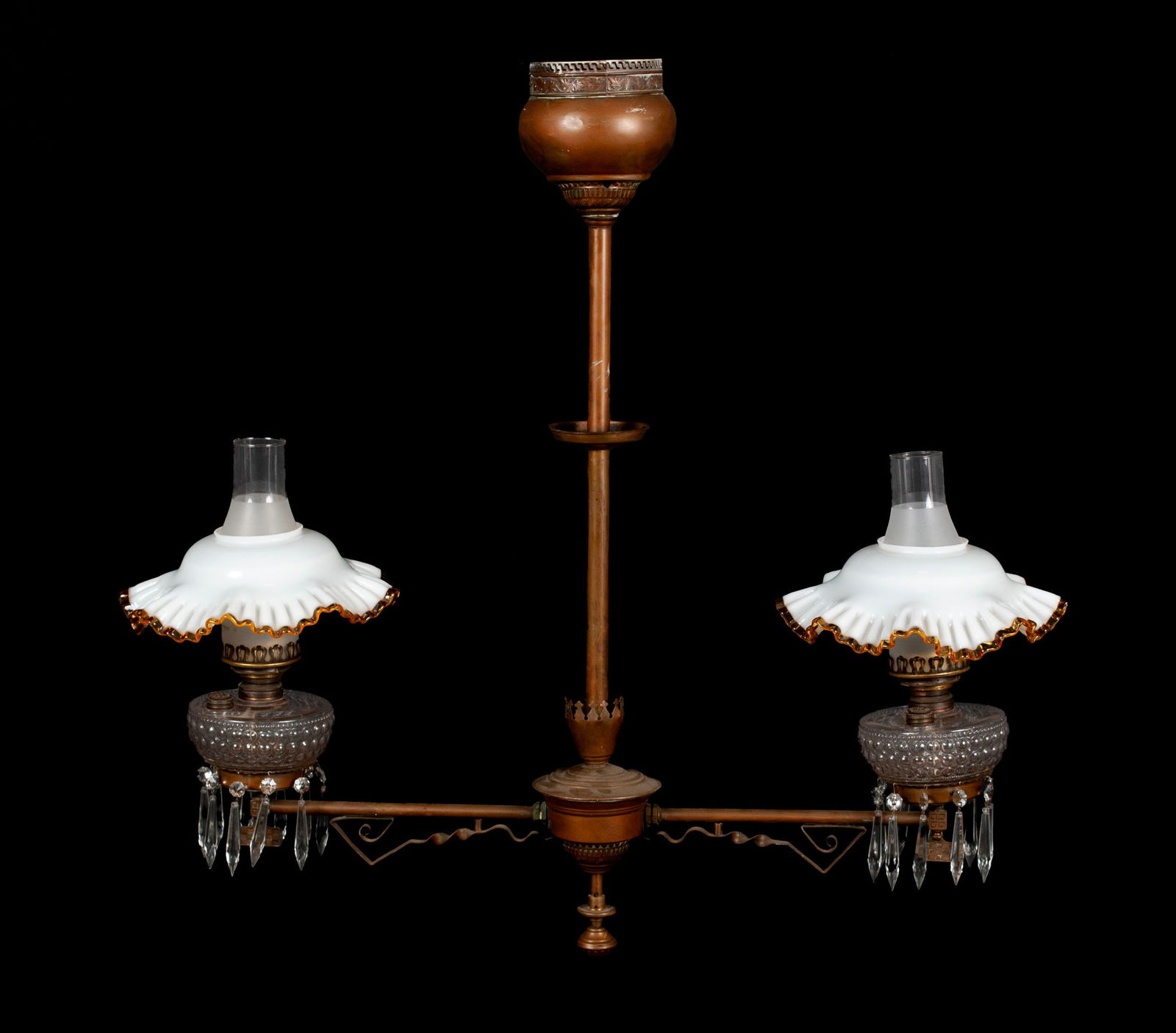 ELECTRIFIED KEROSENE CHANDELIER (1 of 7)