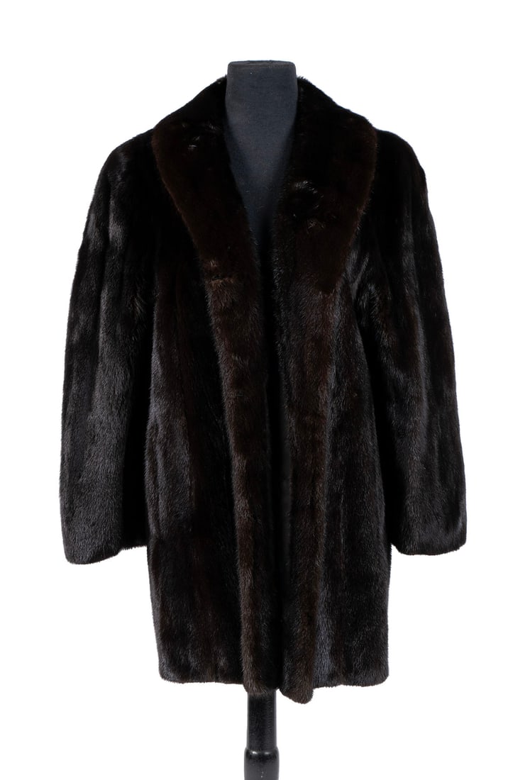 DARK MINK HALF-LENGTH COAT (1 of 10)