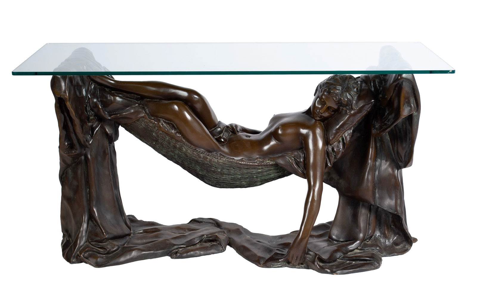 SCULPTURAL BRONZE TABLE BASE BY LEELA (1 of 10)