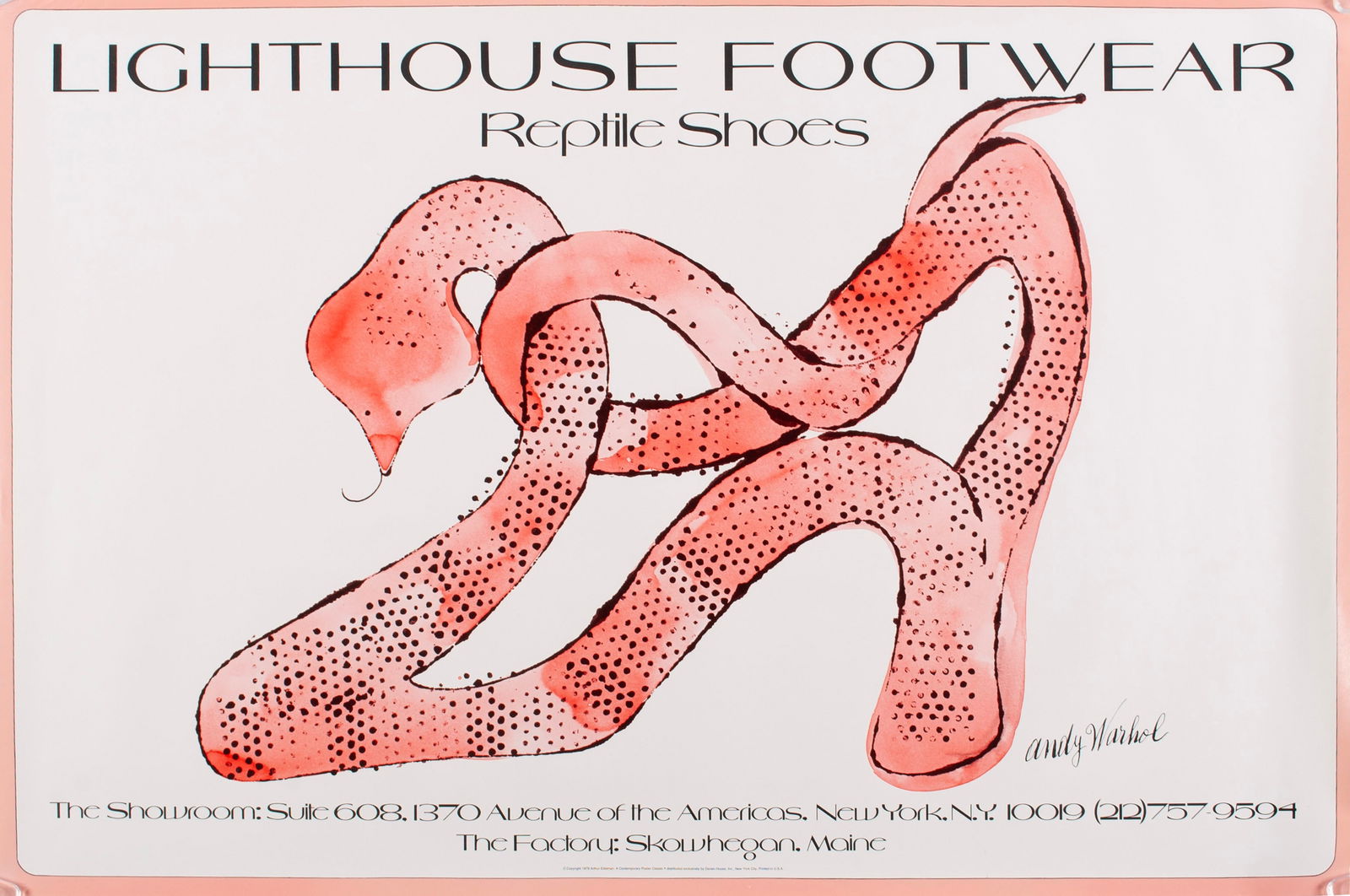 ANDY WARHOL (AMERICAN, 1928-1987) ADVERTISING POSTER (1 of 5)