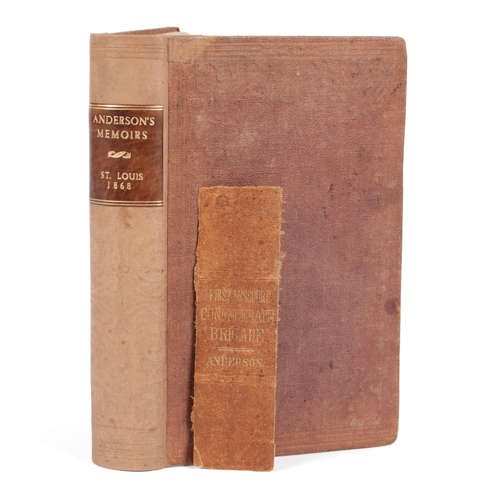 ANDERSON'S MEMOIRS , ST. LOUIS, 1868: ANDERSON'S MEMOIRS, ST. LOUIS, 1868 Memoirs: Historical and Personal Including the Campaigns of the First Missouri Confederate Brigade. St. Louis, Times Printing Company, 1868, 438 pp., Ephraim Anders