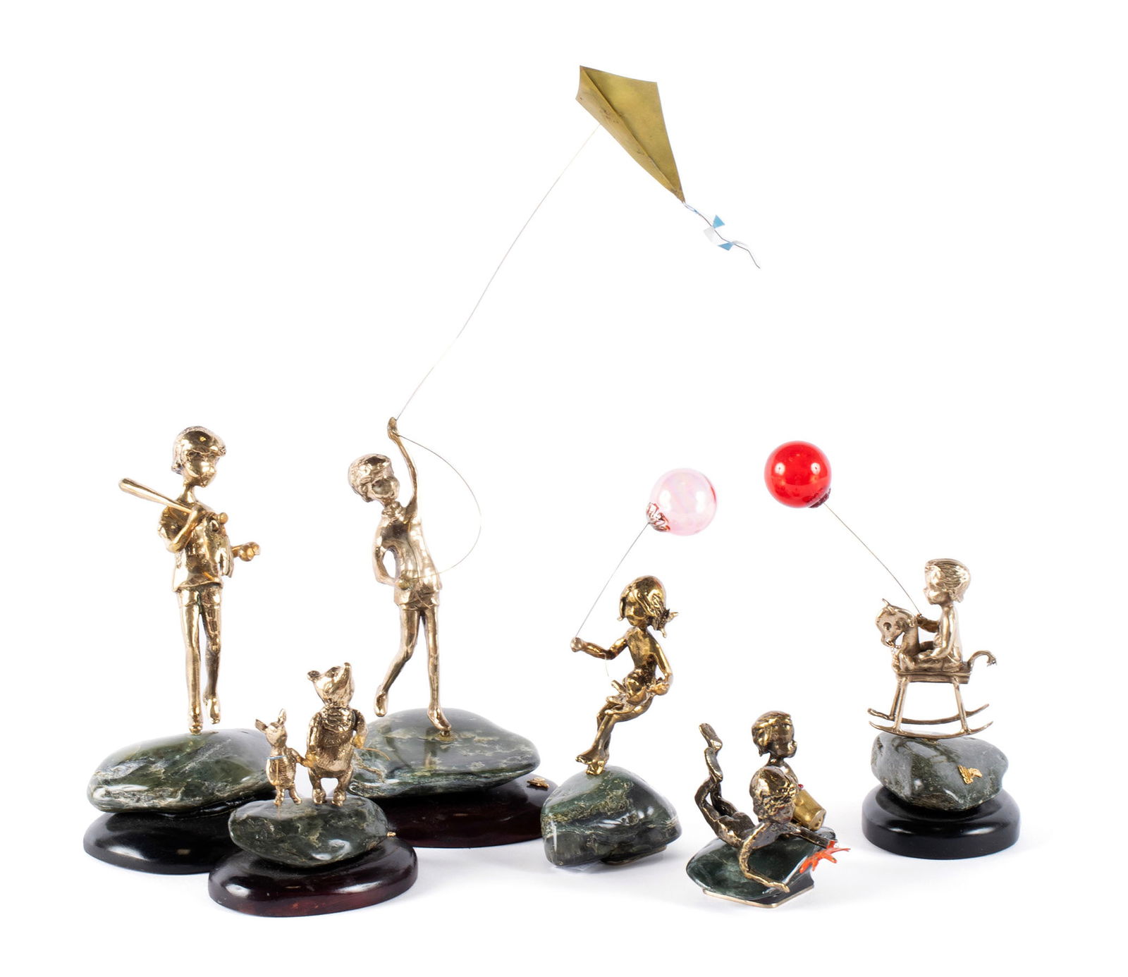 SIX MALCOLM MORAN SCULPTURES FOR GUMPS (1 of 16)