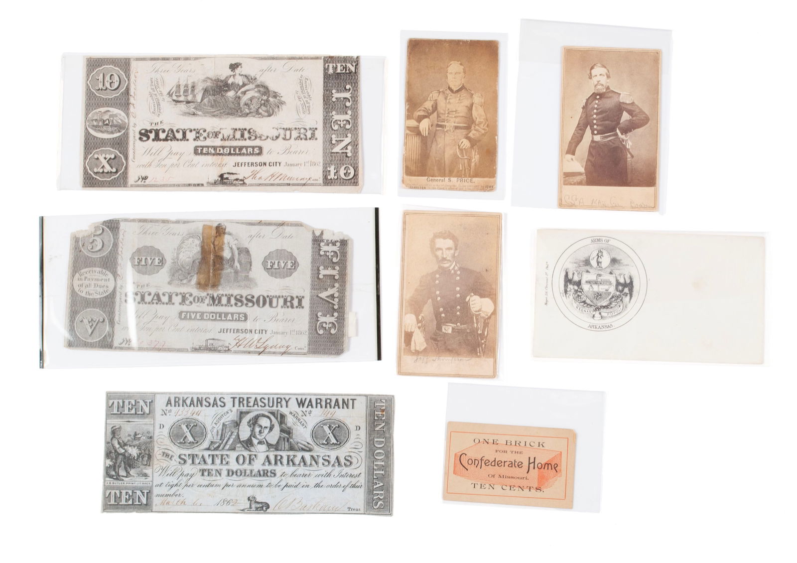 CIVIL WAR PAPER EPHEMERA (1 of 10)