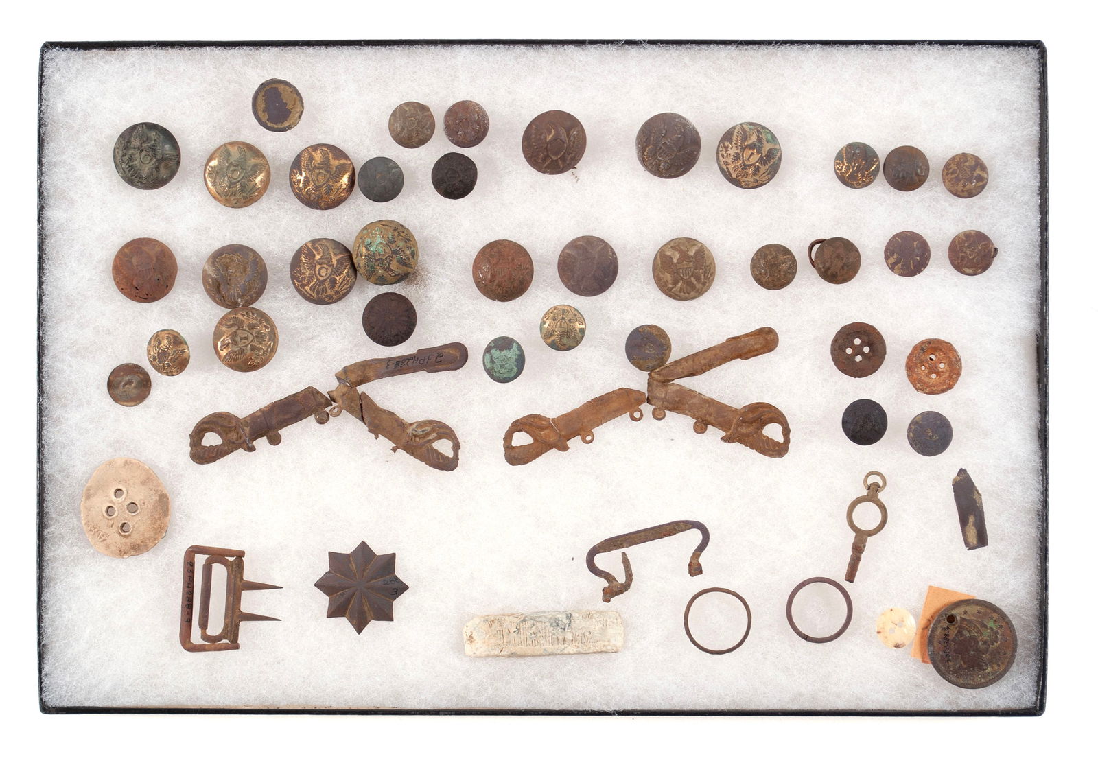 FORTY-SEVEN CIVIL WAR DUG RELICS (1 of 9)