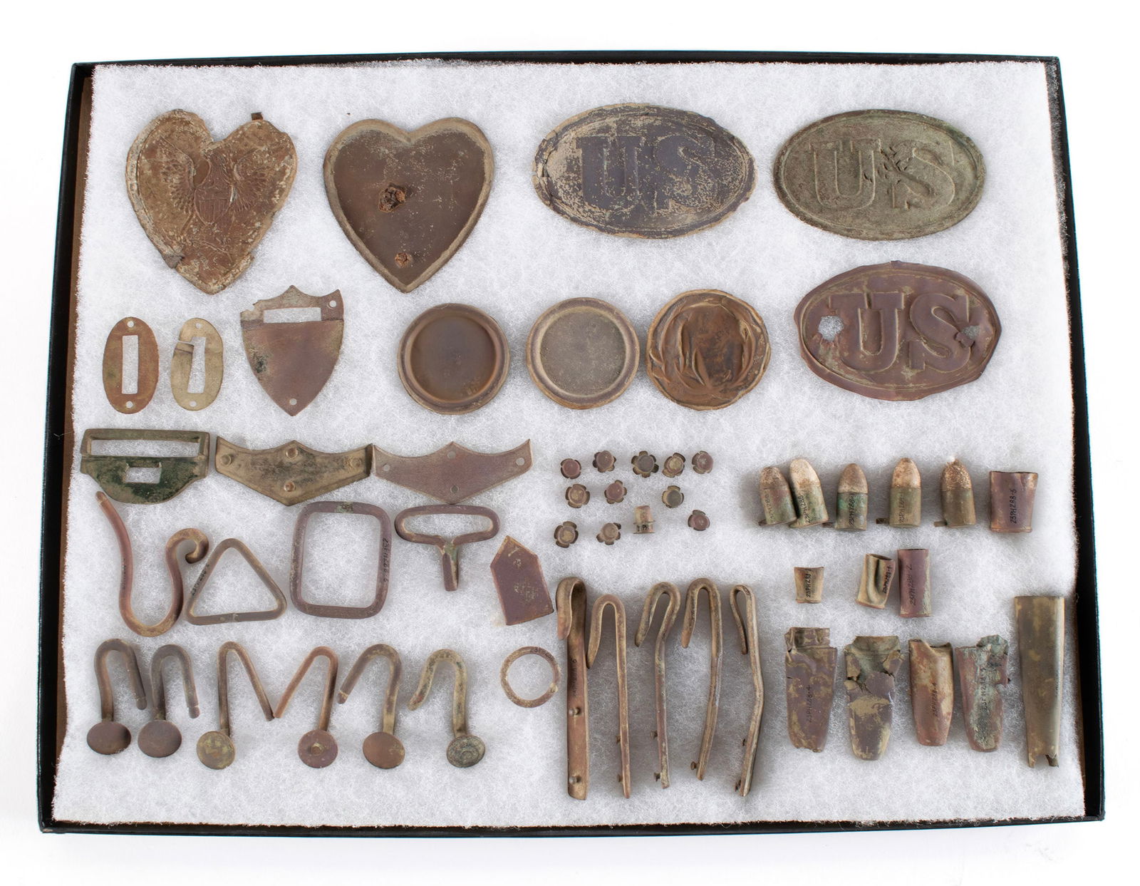 FIFTY-SEVEN CIVIL WAR DUG RELICS (1 of 9)