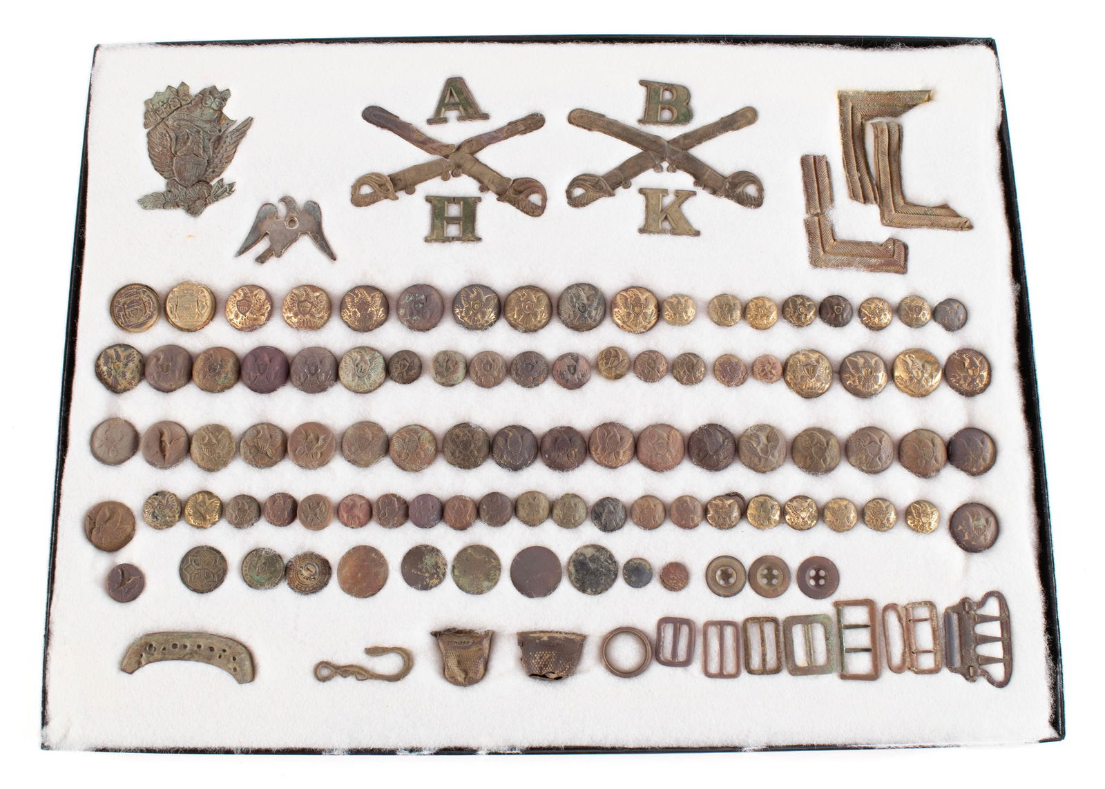 ONE HUNDRED AND TEN DUG CIVIL WAR RELICS (1 of 11)