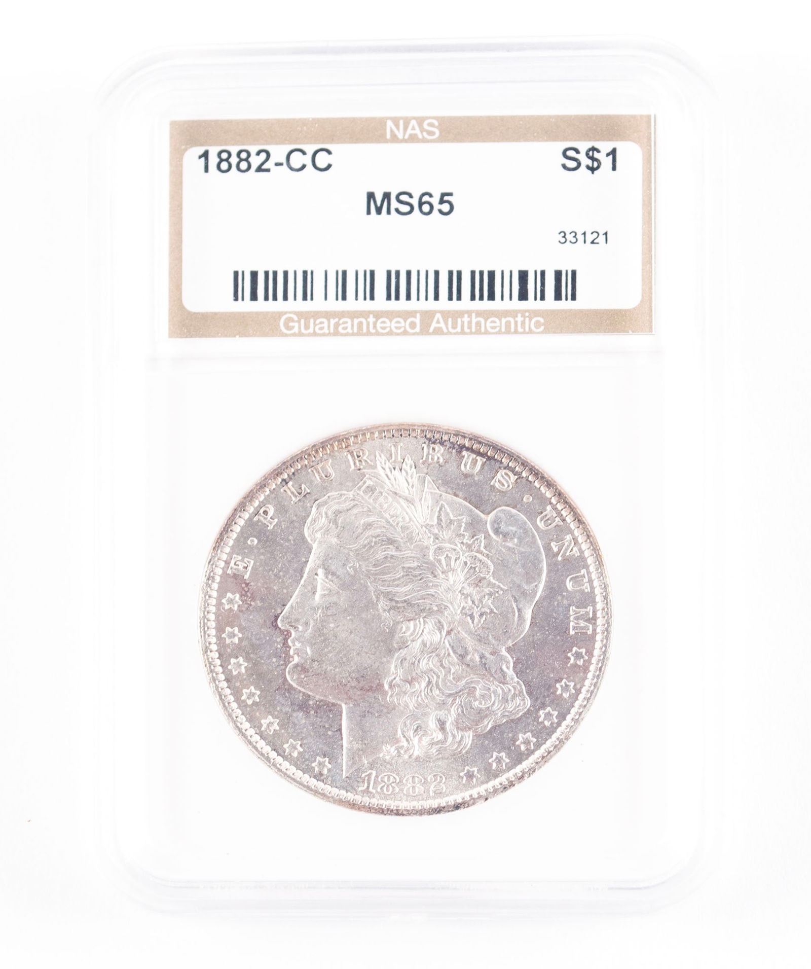 U.S. 1882 CARSON CITY MORGAN SILVER DOLLAR (1 of 4)