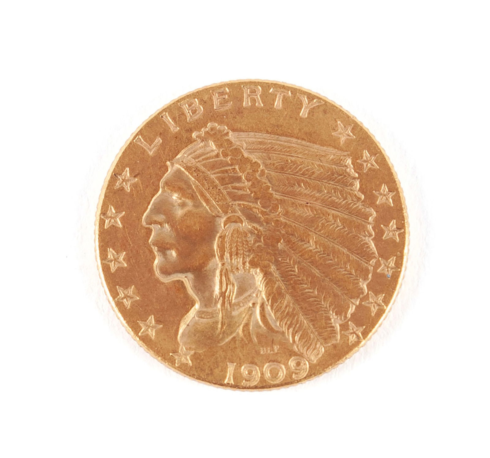 U.S. 1909 2 1/2 DOLLAR COIN (1 of 3)