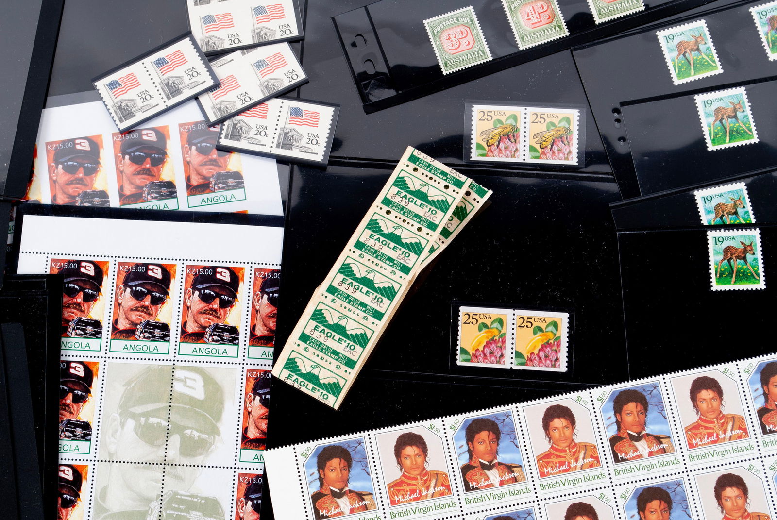 COLLECTION OF POSTAGE STAMPS INCLUDING ERRORS (1 of 12)