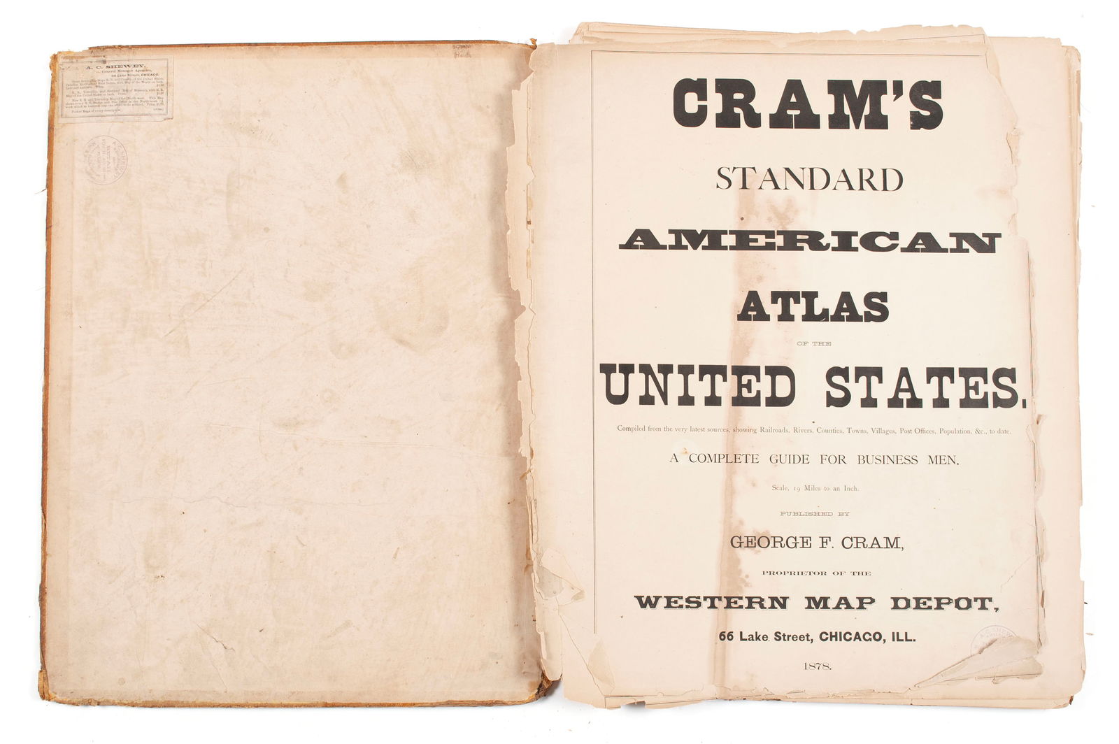 GEORGE CRAM'S AMERICAN ATLAS OF THE UNITED STATES (1 of 8)