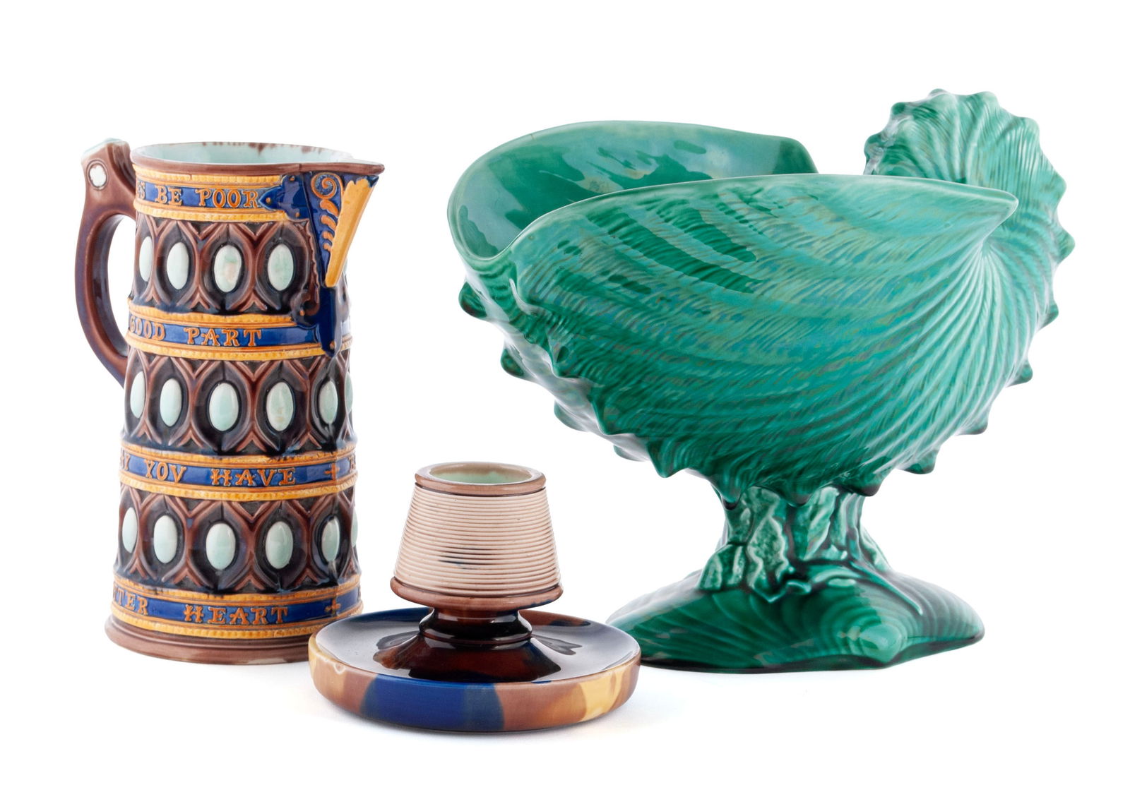 TRIO OF WEDGWOOD MAJOLICA (1 of 14)