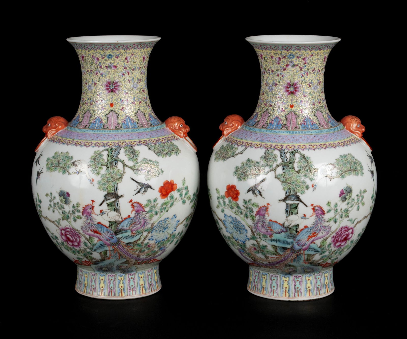 PAIR OF ASIAN PORCELAIN VASES (1 of 14)