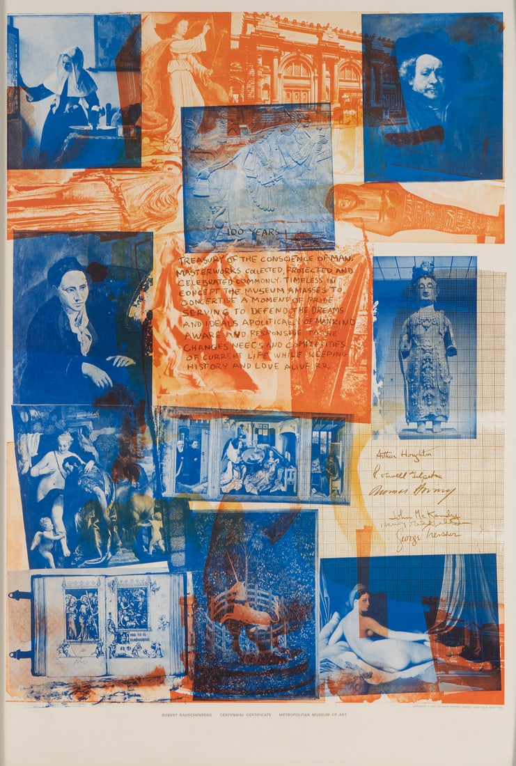 ROBERT RAUSCHENBERG CENTENNIAL CERTIFICATE POSTER (1 of 13)