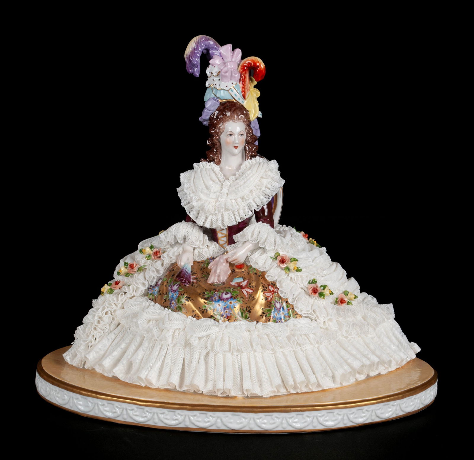 DRESDEN LACEY PORCELAIN FIGURE (1 of 15)