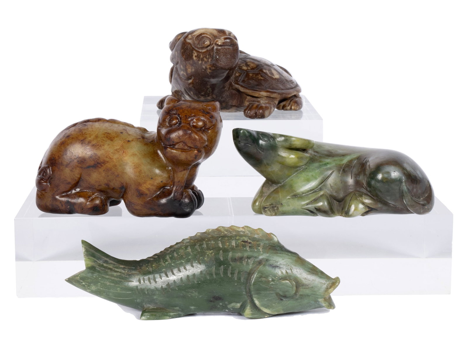 COLLECTION OF CHINESE HARDSTONE ANIMALS (1 of 9)