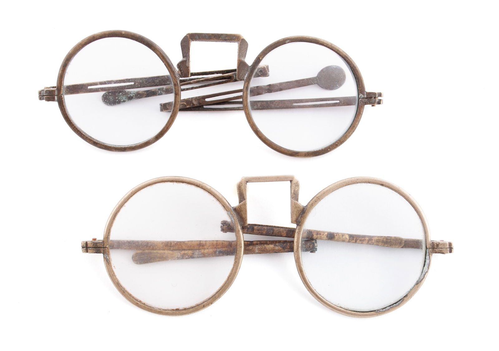 TWO CHINESE BRASS SPECTACLES (1 of 10)