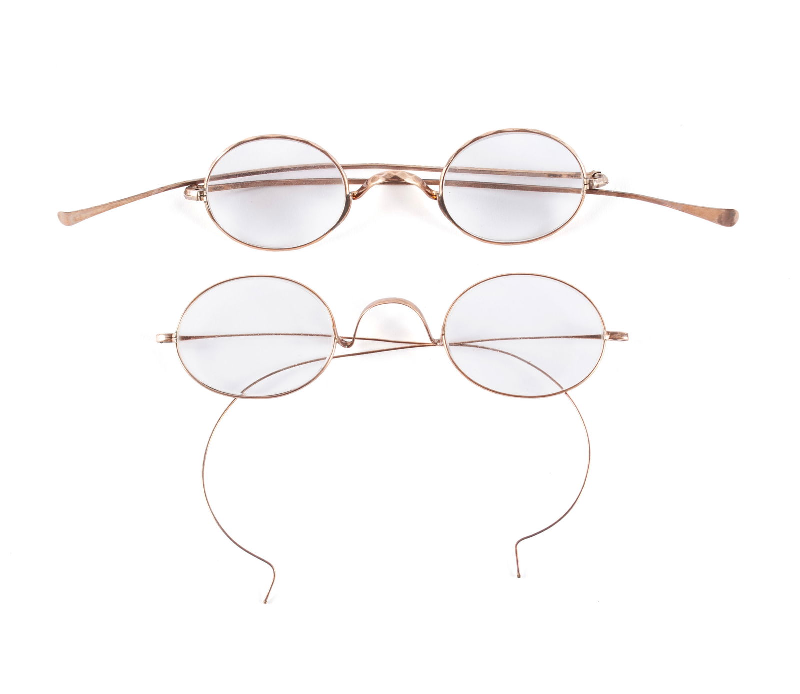 TWO PAIR OF GOLD SPECTACLES (1 of 15)