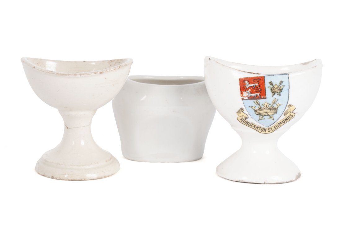 THREE CERAMIC EYE BATHS (1 of 10)