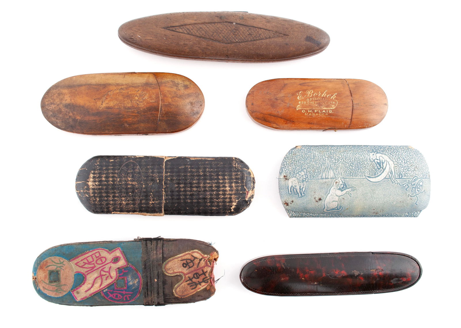 COLLECTION OF SEVEN SPECTACLE CASES (1 of 7)