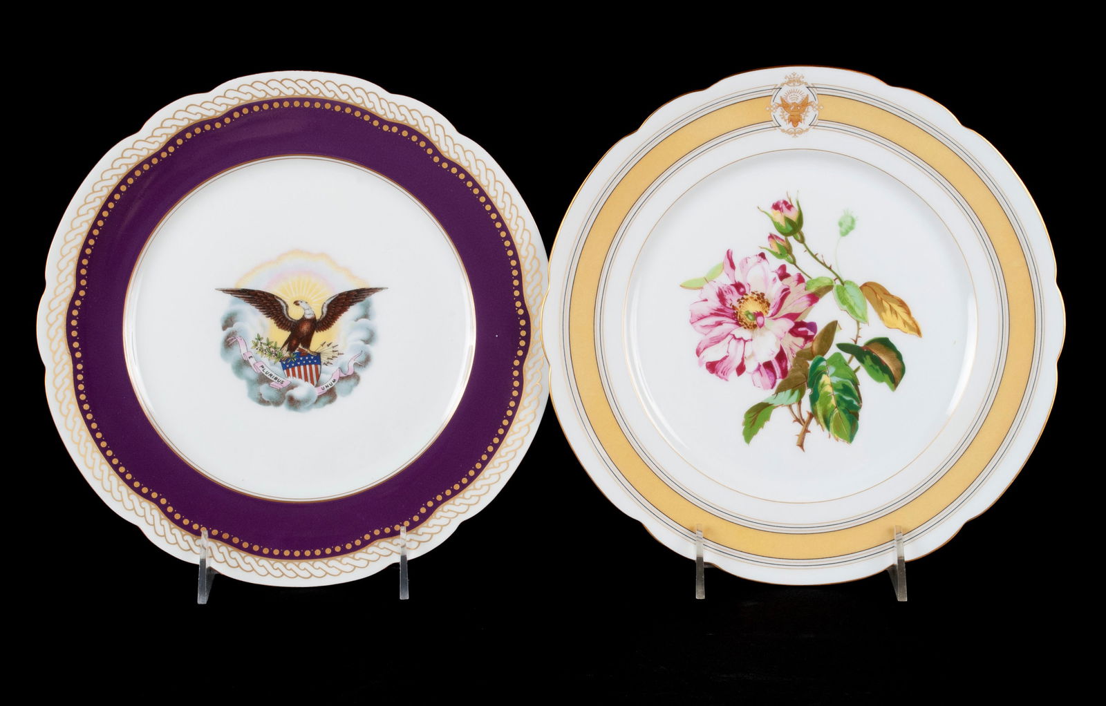 TWO HAVILAND LIMOGES LIMITED EDITION PRESIDENTIAL PLATES (1 of 7)