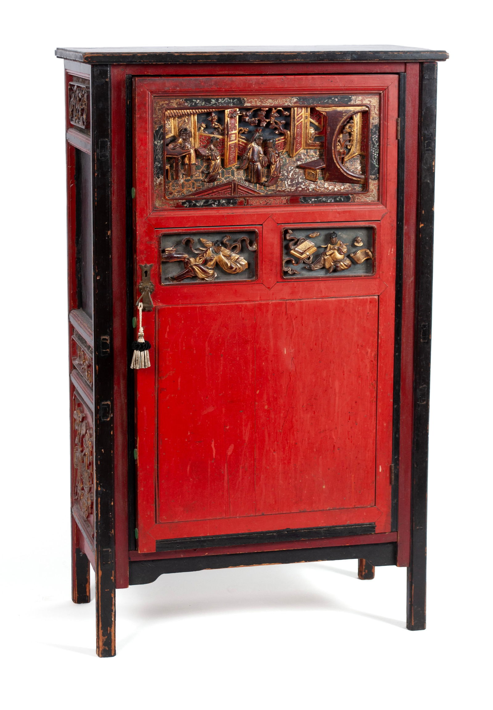 ASIAN LACQUERED CABINET (1 of 8)