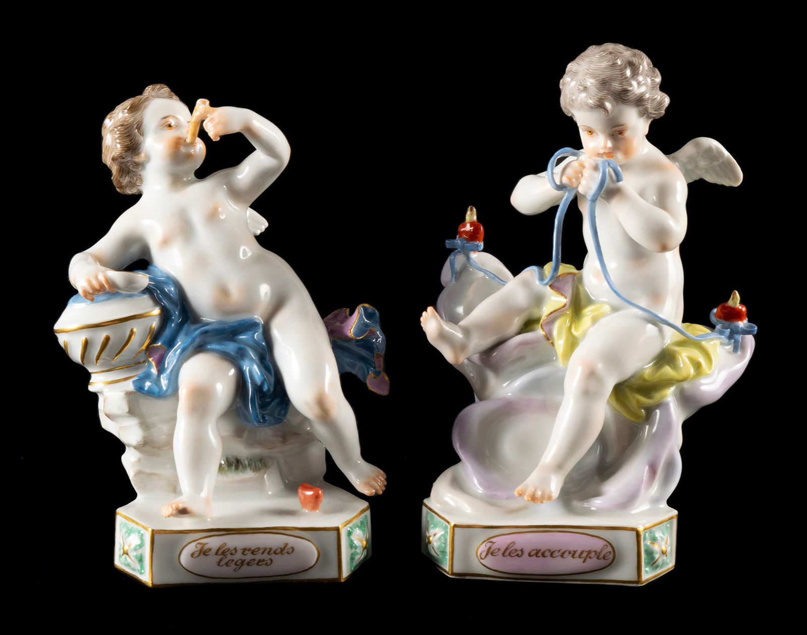 TWO MEISSEN MOTO FIGURES (1 of 15)