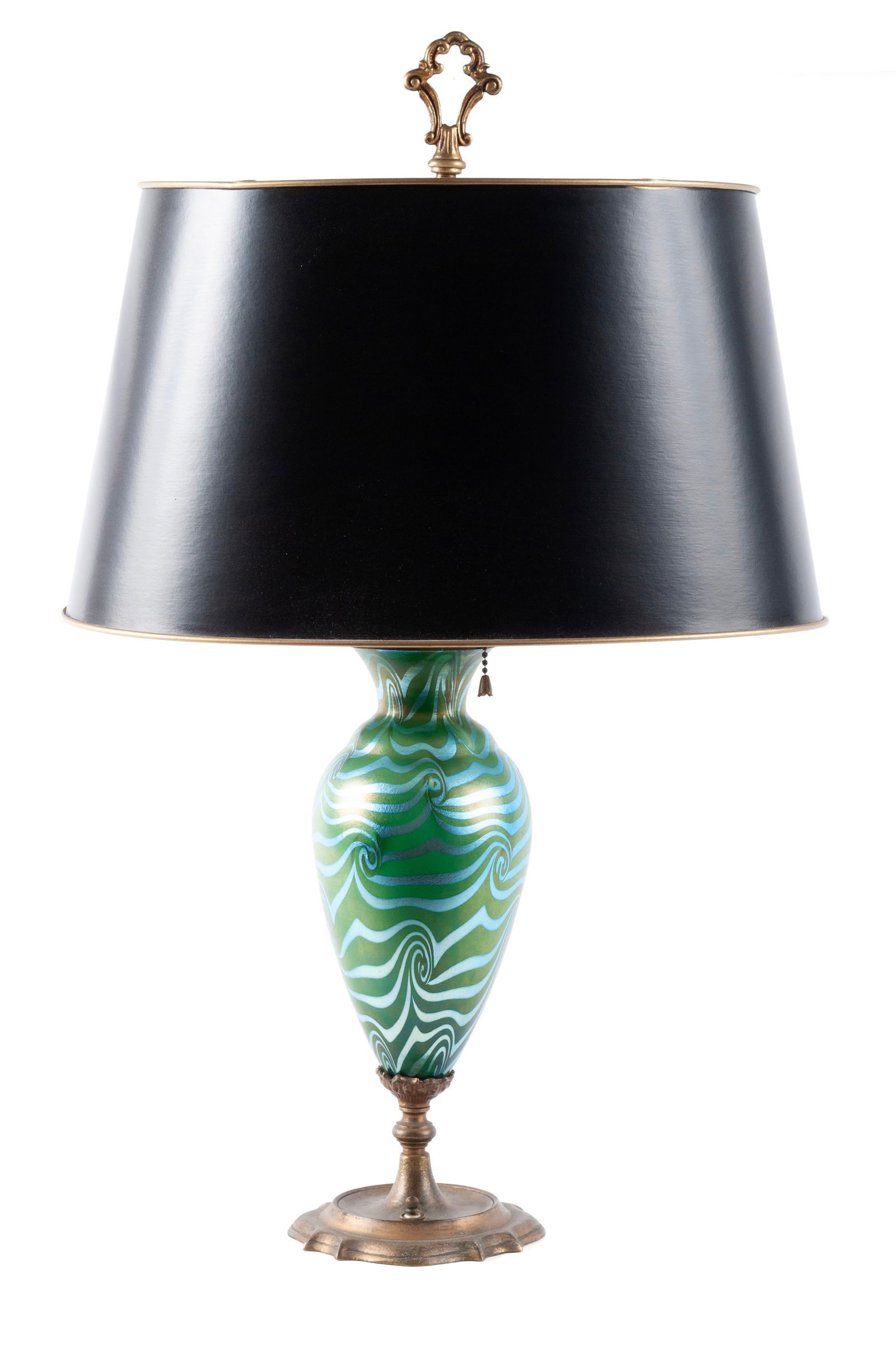 DURAND KING TUT ART GLASS TABLE LAMP (1 of 7)