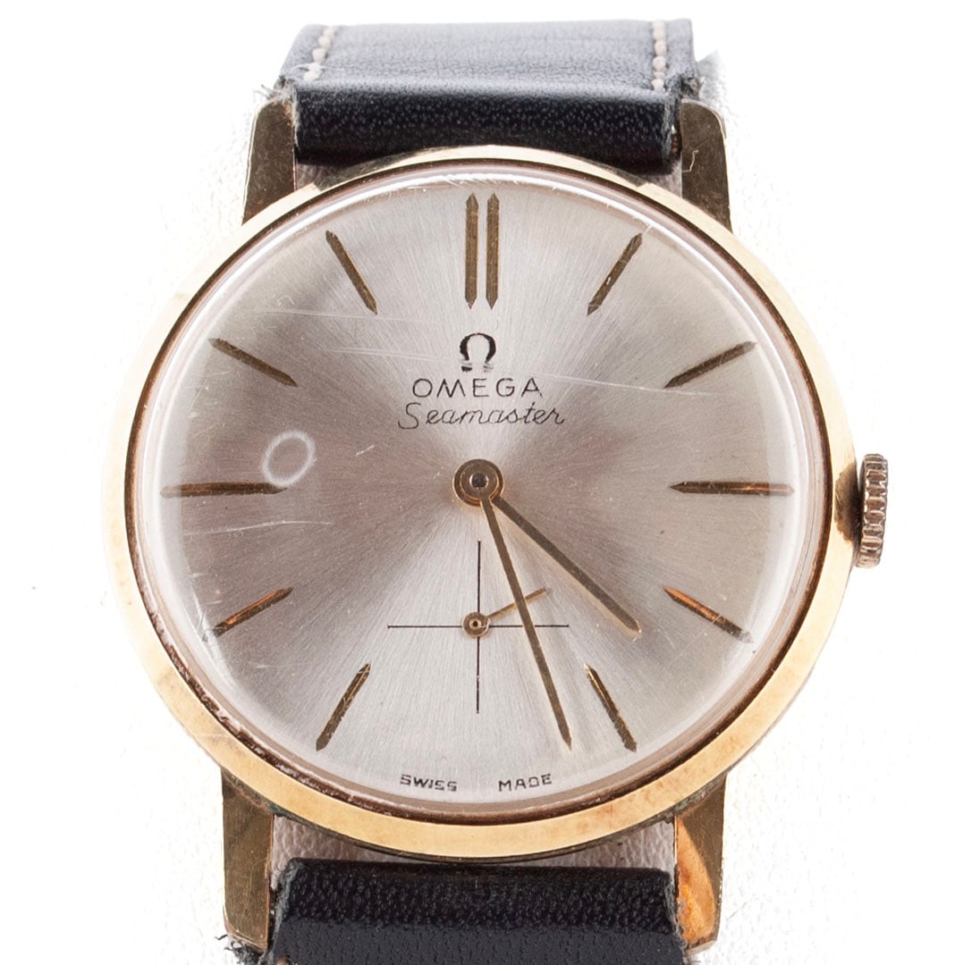 OMEGA SEAMASTER 18K YG CASED WRISTWATCH (1 of 6)