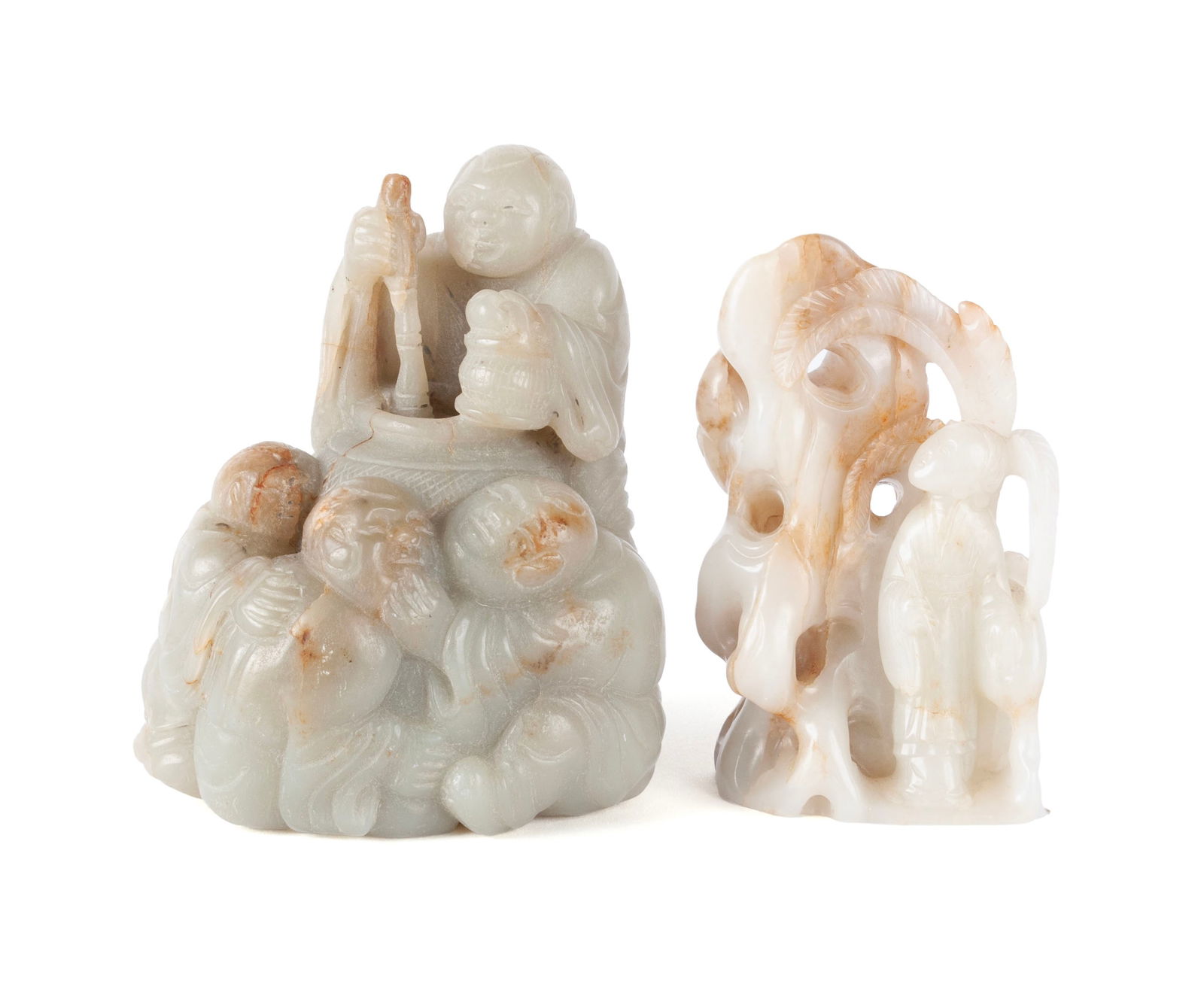TWO JADE CARVINGS (1 of 13)