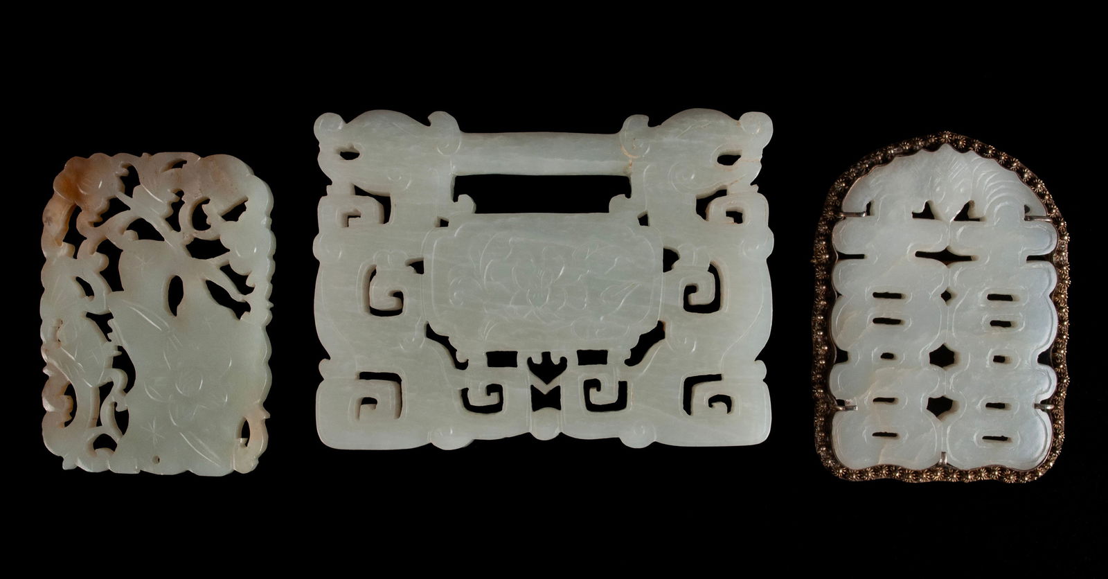 THREE JADE CARVINGS (1 of 12)