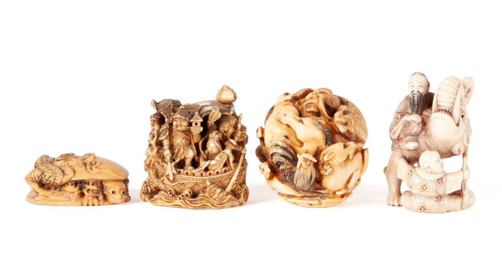 FOUR ANTIQUE CARVINGS (1 of 20)