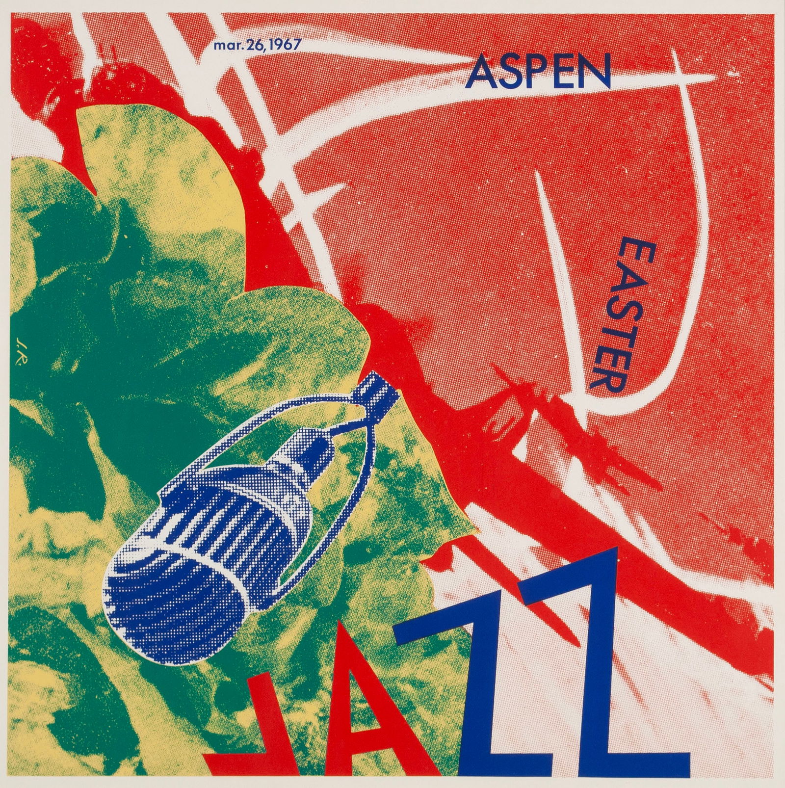 ASPEN JAZZ  LITHOGRAPHIC POSTER BY JAMES ROSENQUIST (1 of 9)