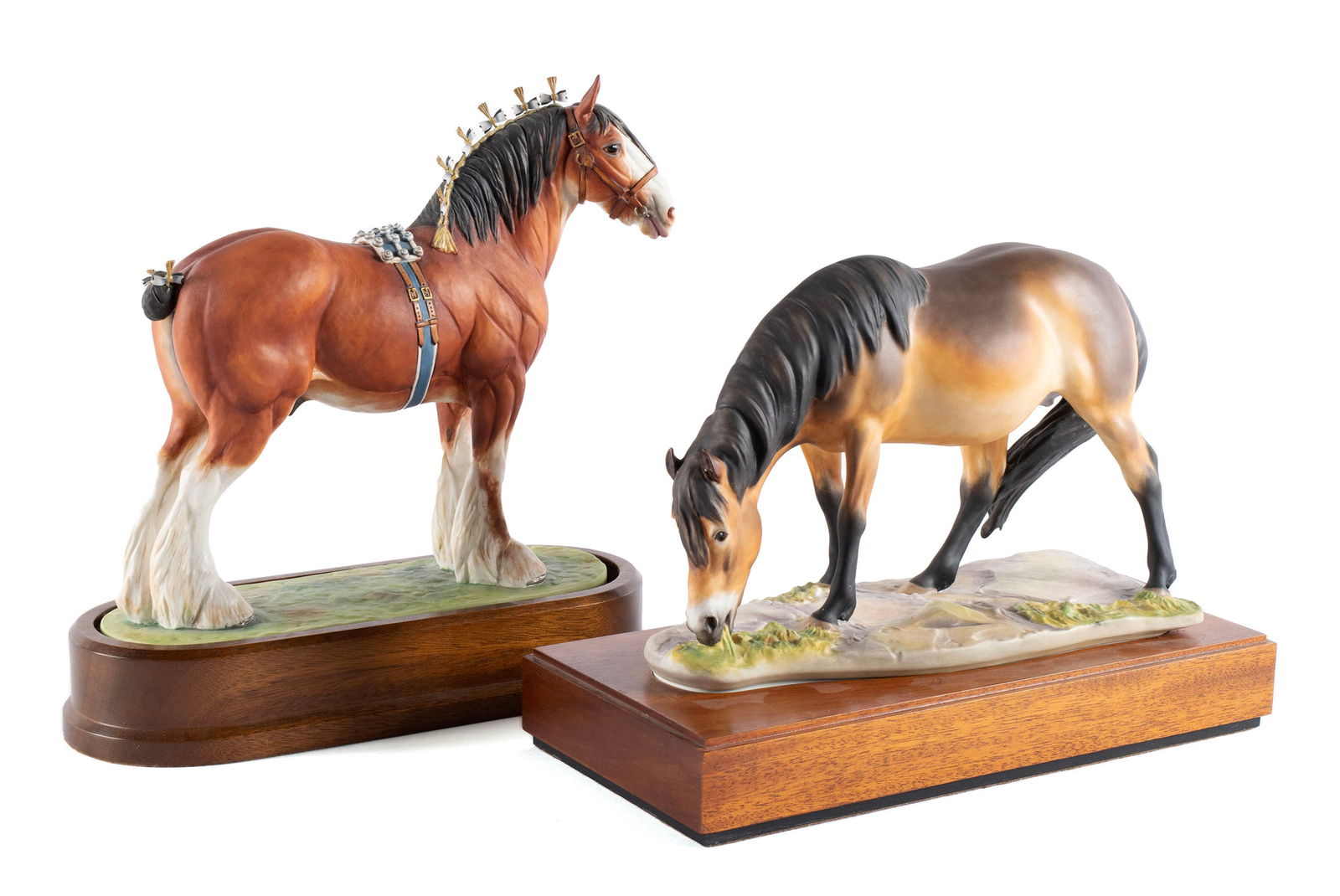 TWO ROYAL WORCESTER PORCELAIN HORSES (1 of 13)