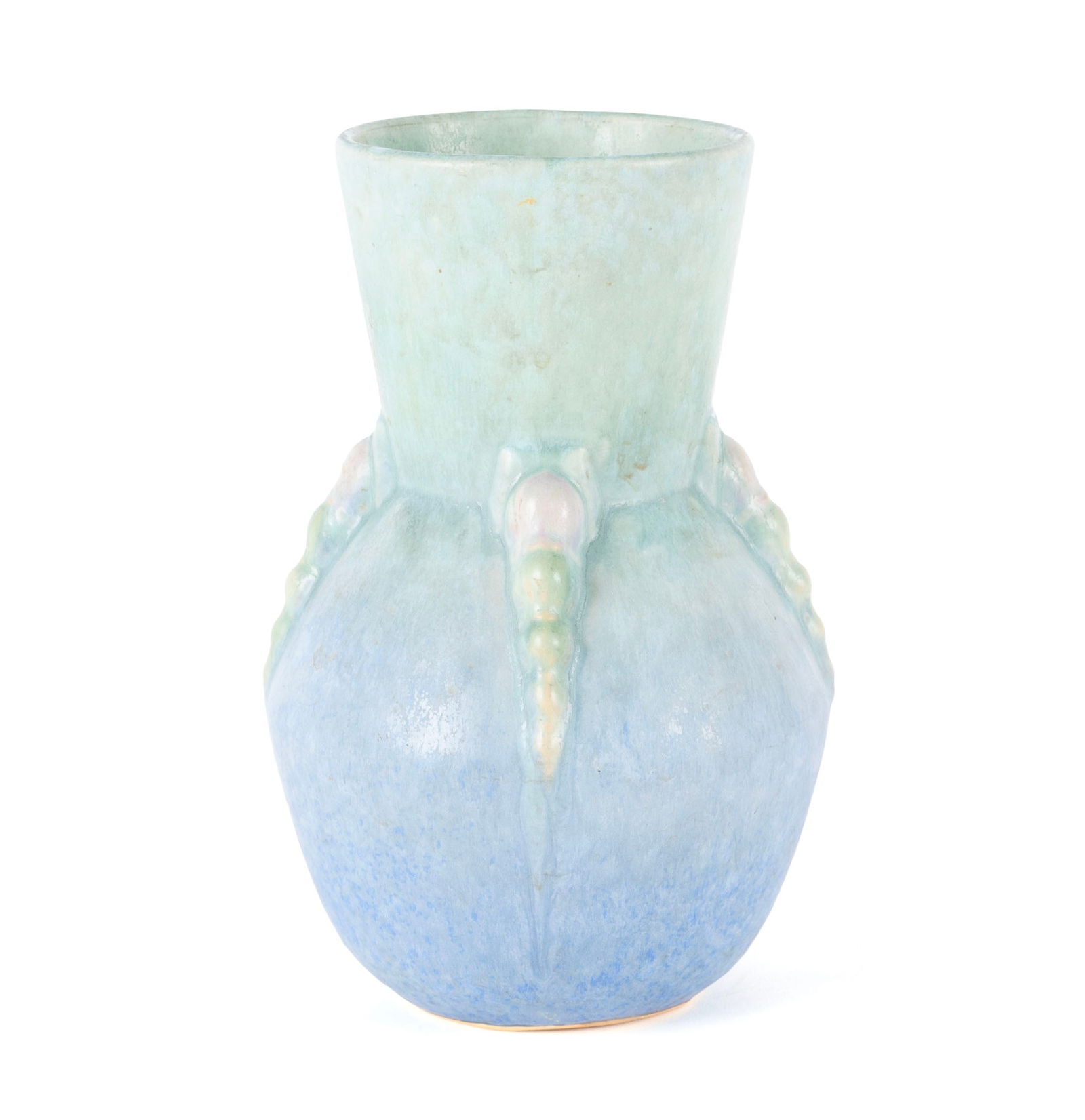 ROSEVILLE TOPEO BLUE POTTERY VASE (1 of 7)