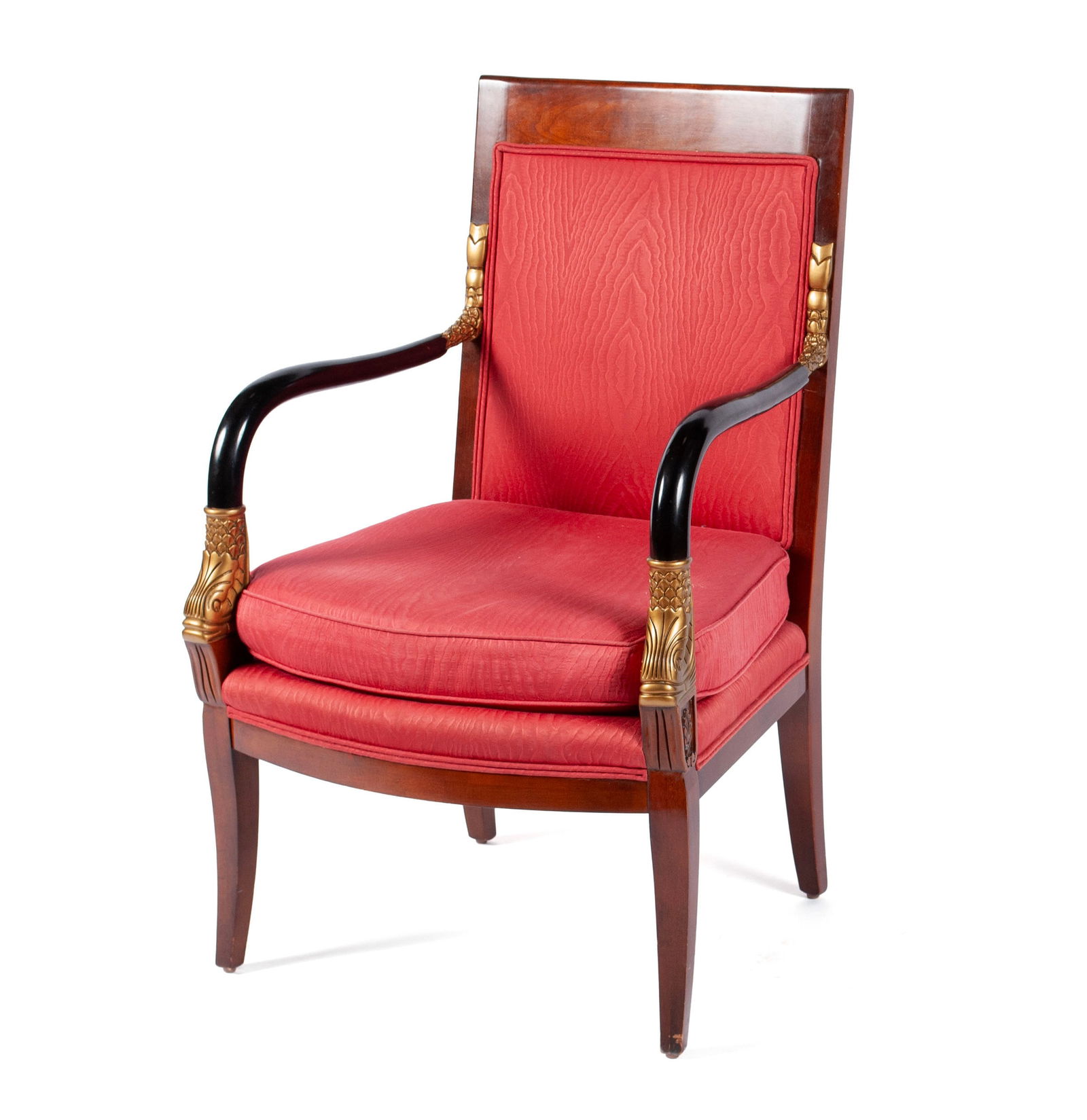 CENTURY CHAIR CO. REGENCY STYLE OPEN ARMCHAIR (1 of 6)