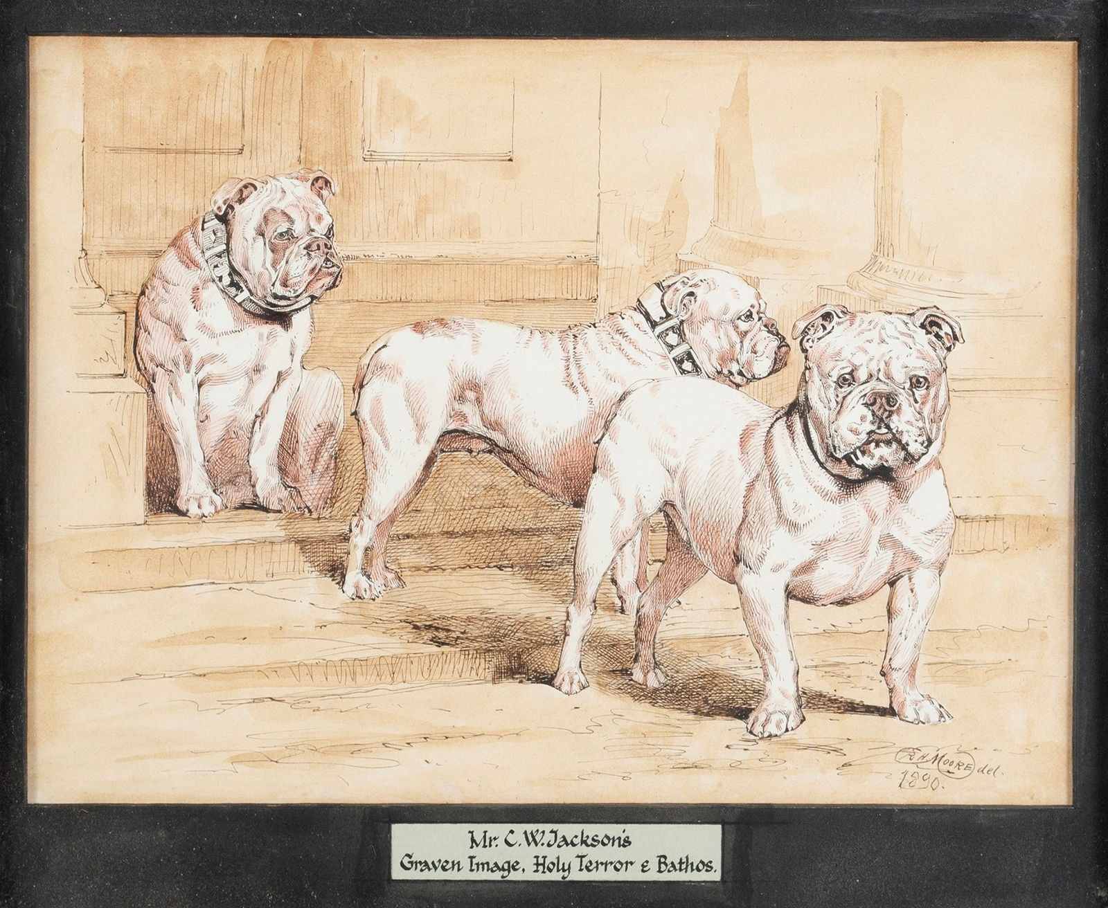 ETCHING OF BULLDOGS (1 of 7)