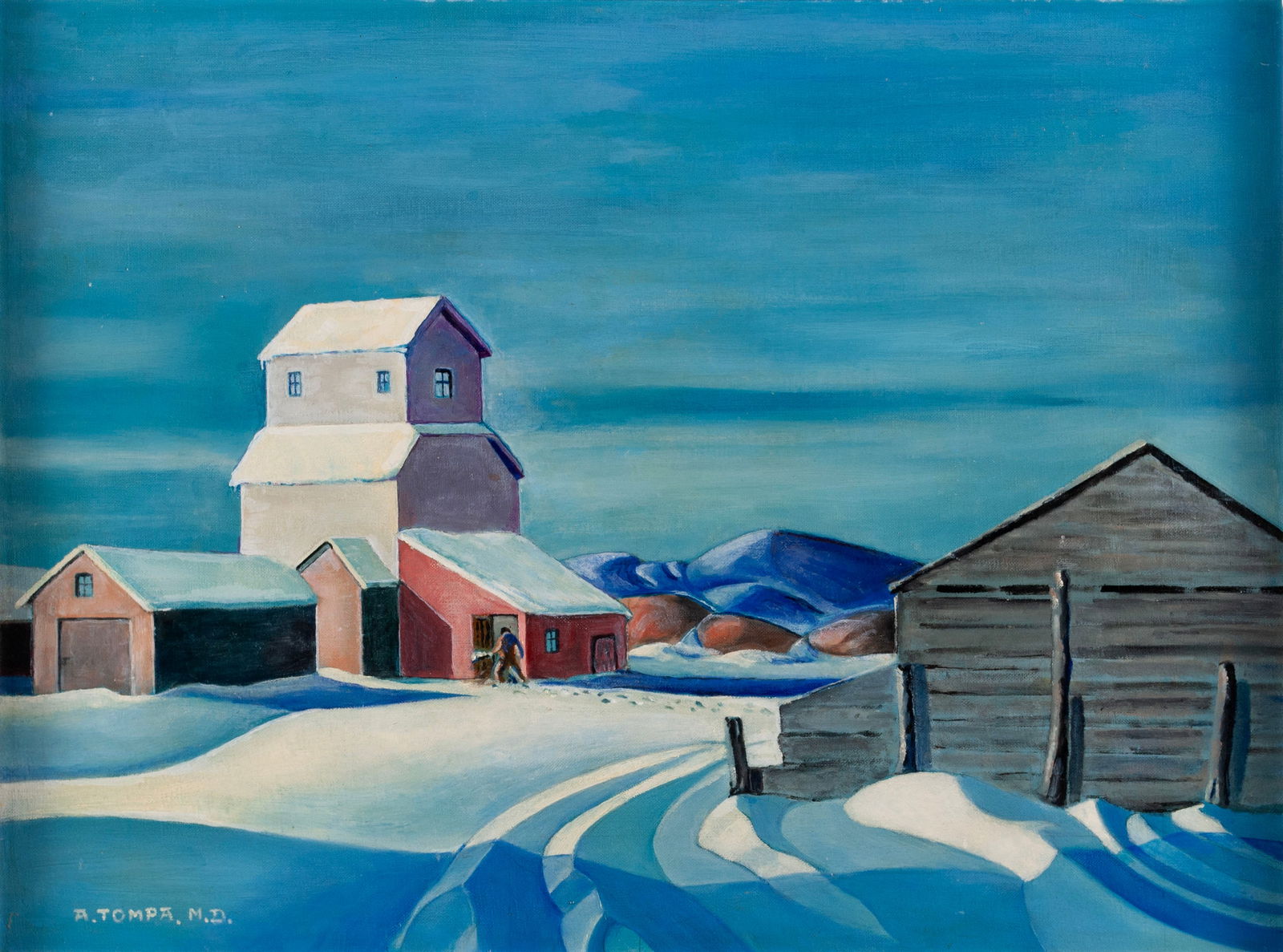 WINTER LANDSCAPE BY A. TOMPA M.D. (1 of 6)