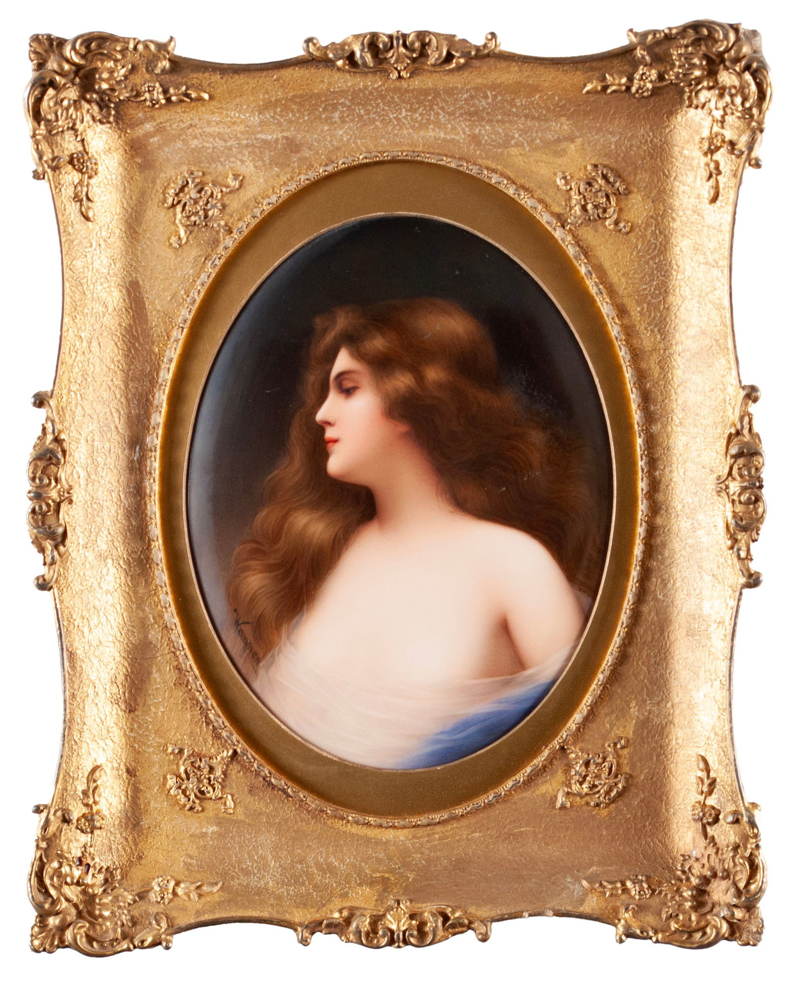 KPM PORCELAIN PLAQUE OF A WOMAN (1 of 10)