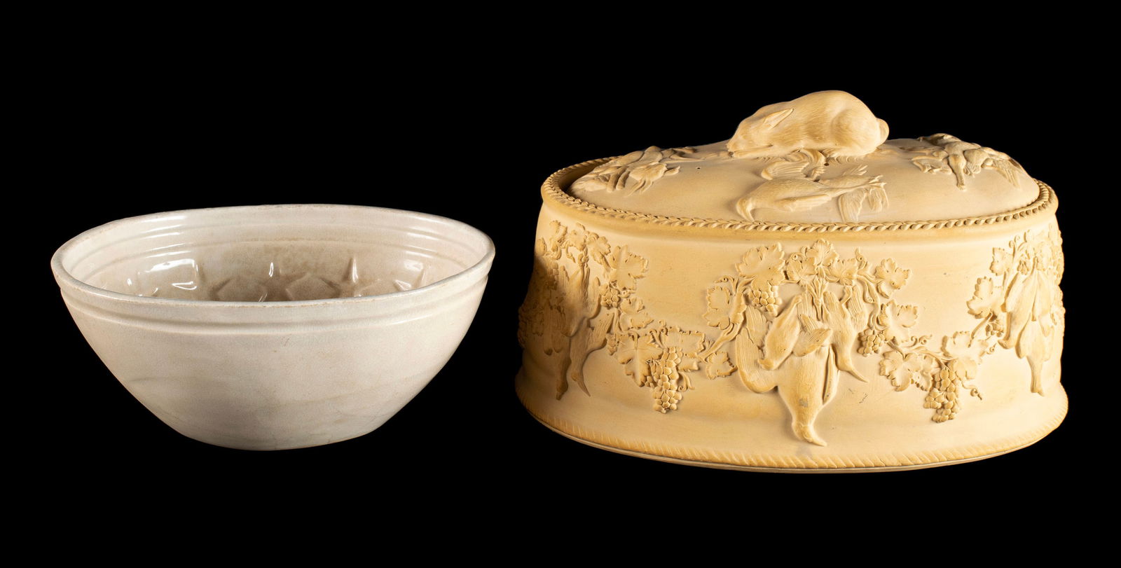 WEDGWOOD CANEWARE GAME PIE DISH (1 of 15)