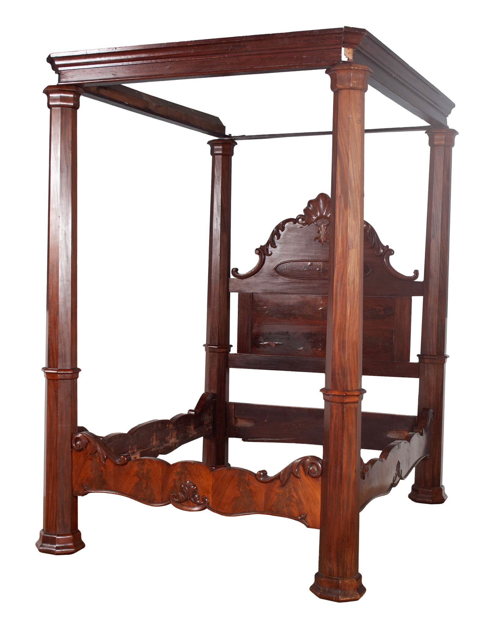 PLANTATION CANOPY WALNUT BED (1 of 11)