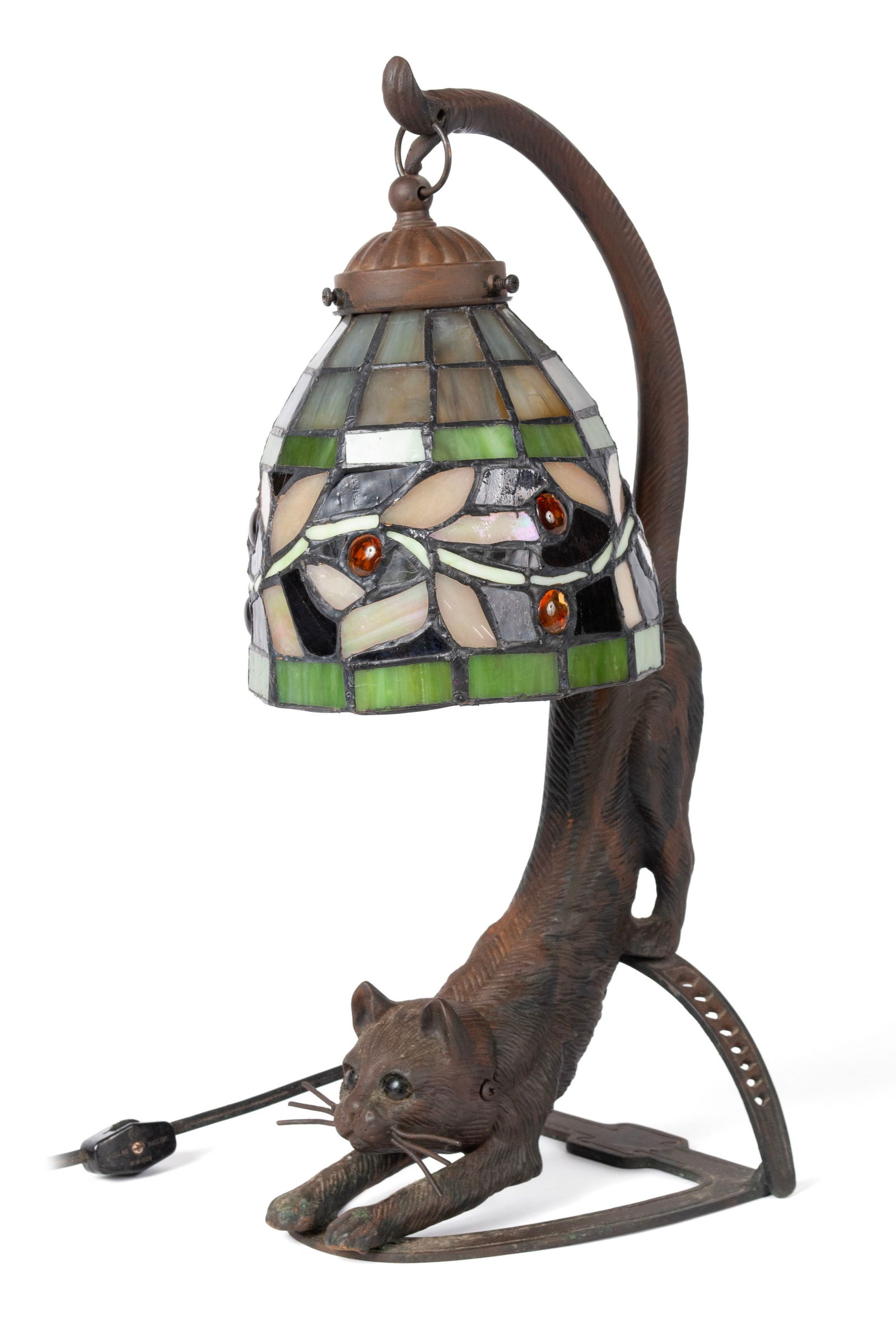 BRONZE CAT LAMP (1 of 5)