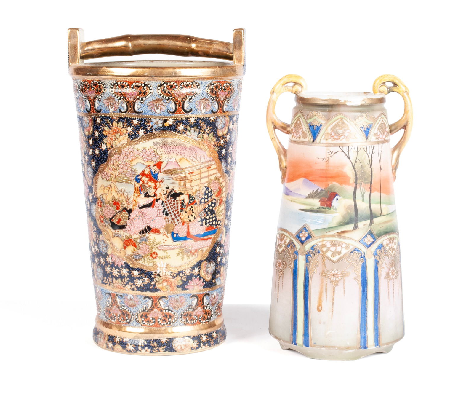 TWO ASIAN PORCELAIN VASES (1 of 10)