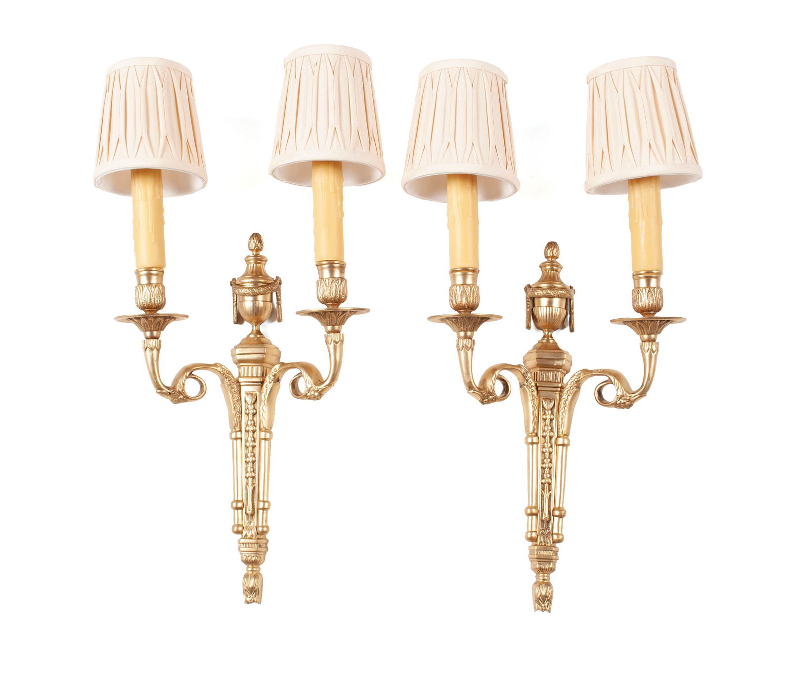 PAIR OF LOUIS XVI STYLE WALL SCONCES (1 of 6)