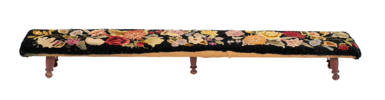 VICTORIAN NEEDLEPOINT KNEELING OR PRAYER BENCH (1 of 8)