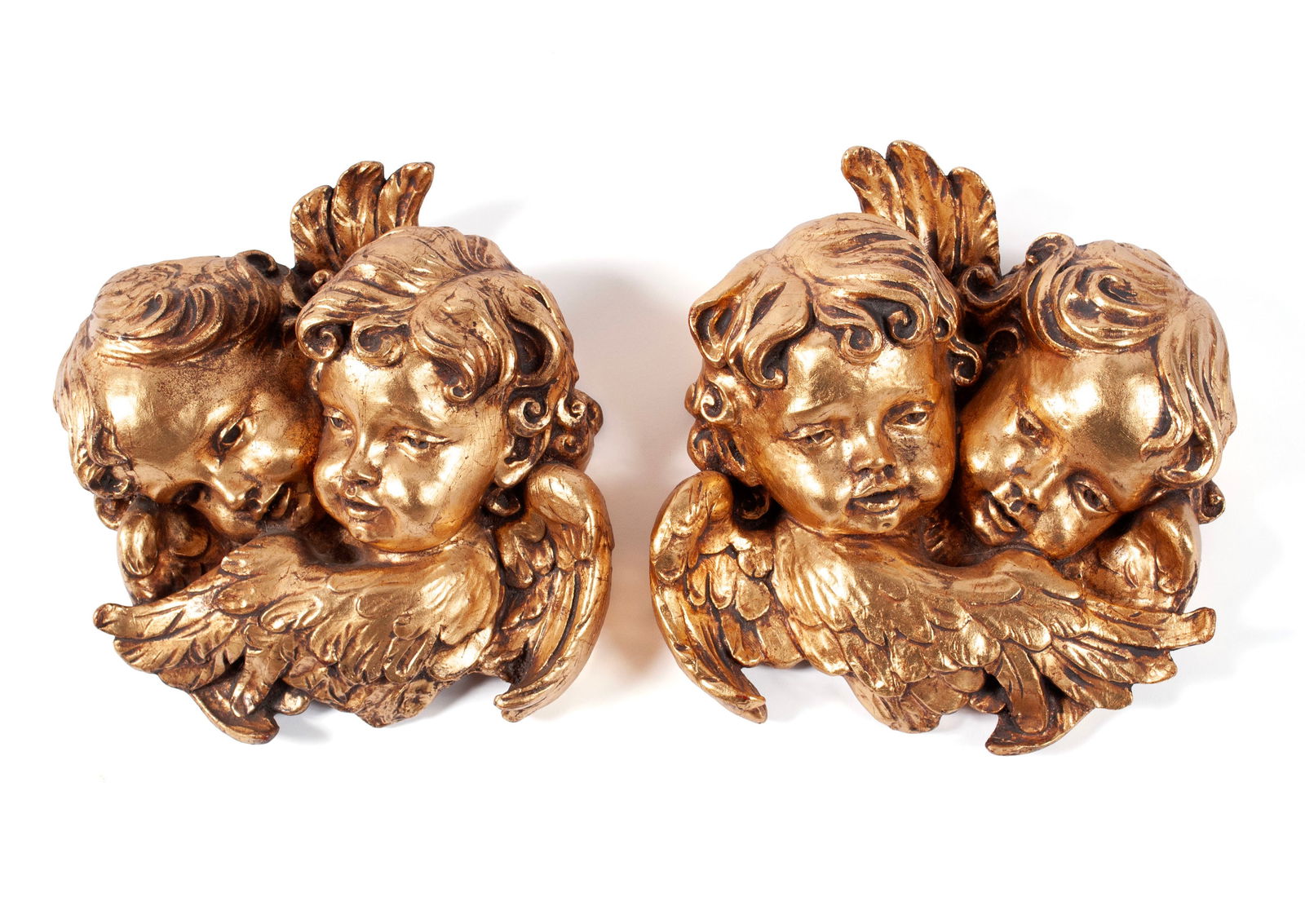 PAIR OF CHERUB WALL HANGINGS (1 of 5)