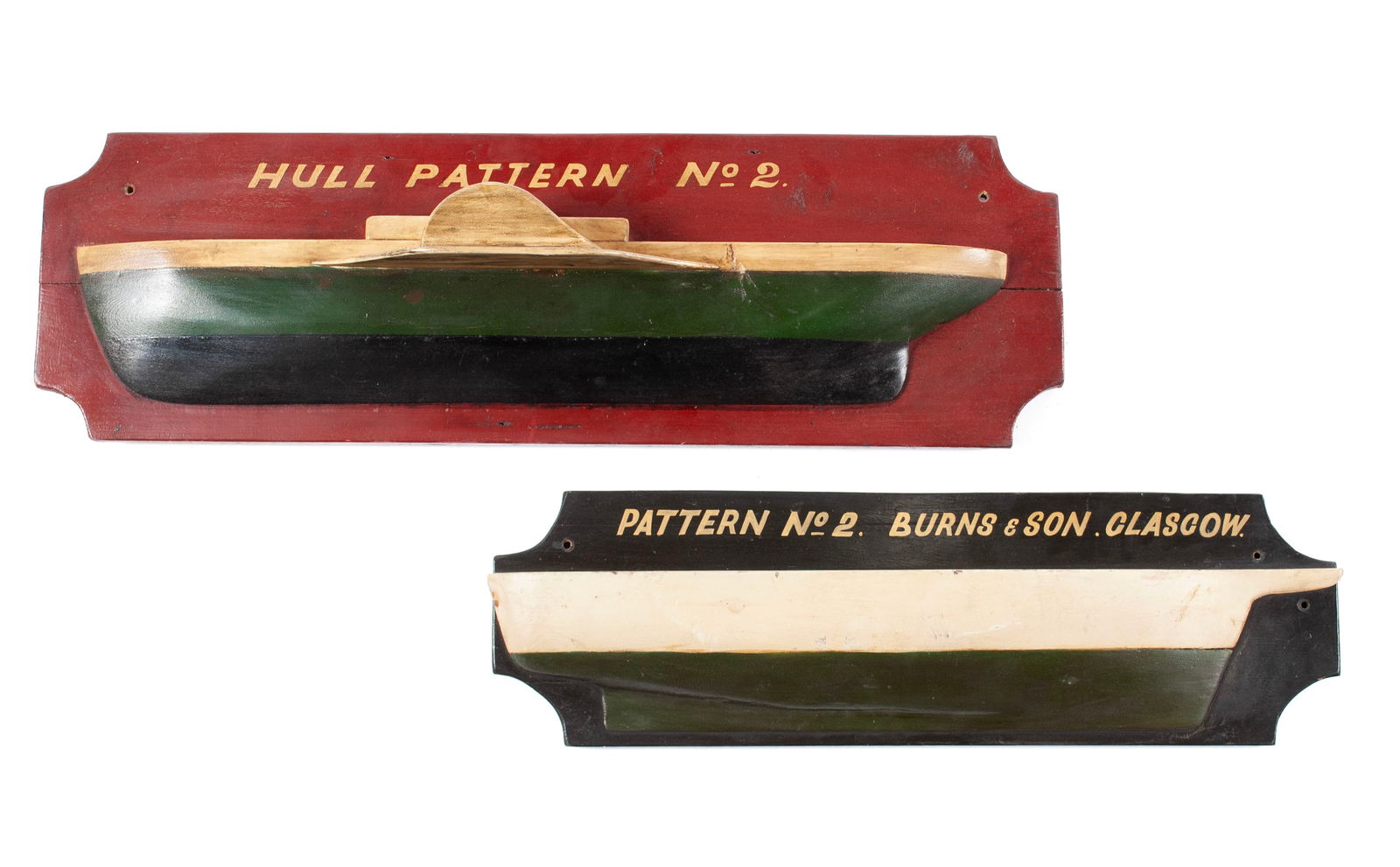 TWO HALF HULL PATTERN SALES MODELS (1 of 5)
