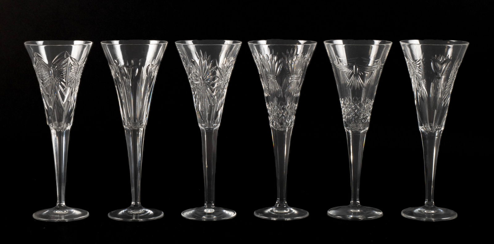 SET OF TWELVE WATERFORD TOASTING FLUTES (1 of 8)