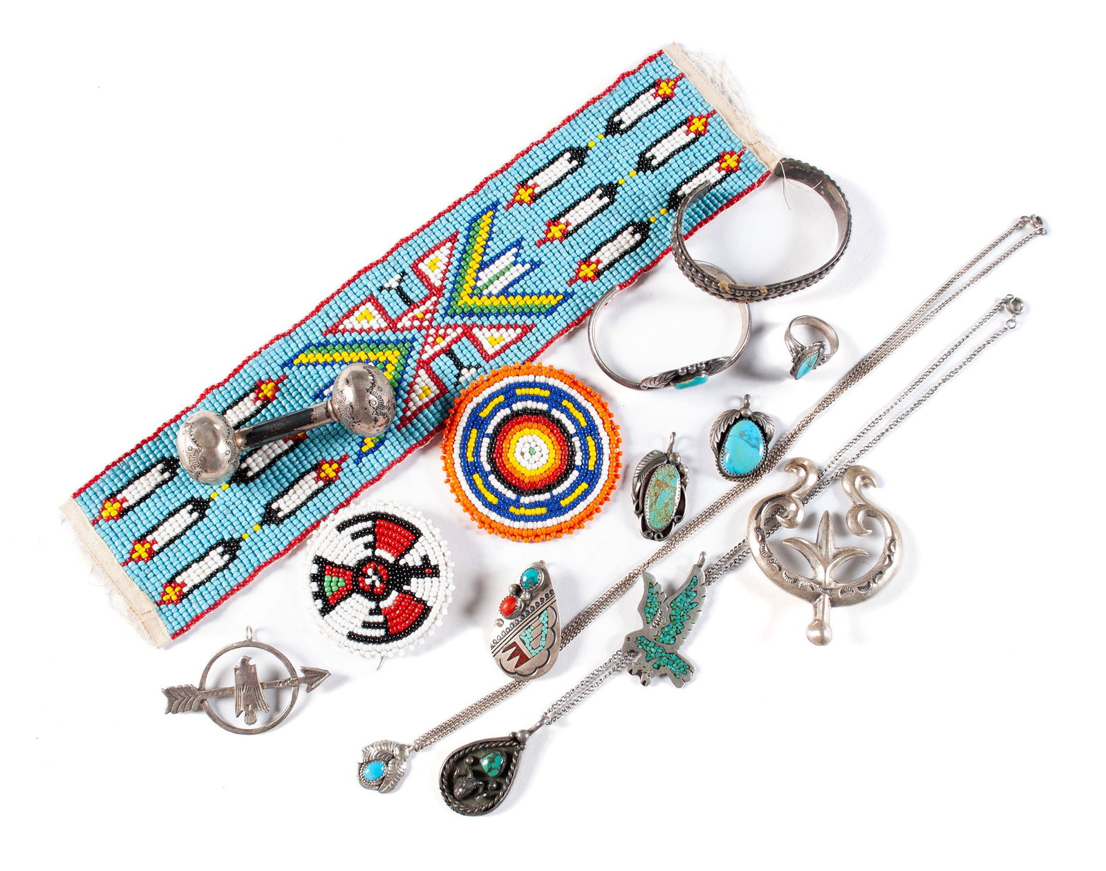 COLLECTION OF NATIVE AMERICAN JEWELRY AND ACCESSORIES (1 of 11)