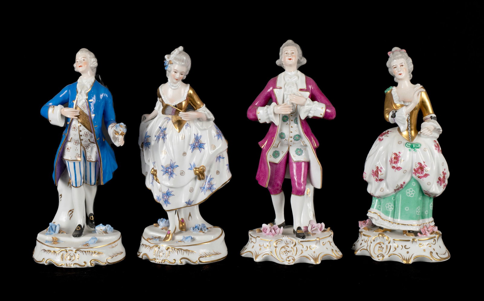 FOUR  VISTA ALEGRE  PORCELAIN FIGURES (1 of 6)